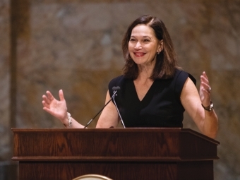 President Quillen speaking at Princeton Alumni Day