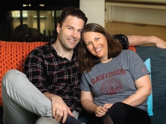 Andrea and David Peet Sitting Together