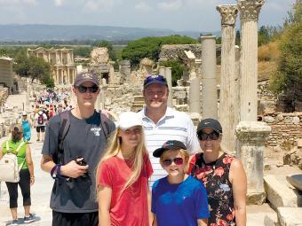 Ken Menkhaus and Family Visiting Ephesus