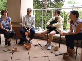 Group gathered for a climate anxiety counseling session