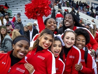 A group of cheerleaders