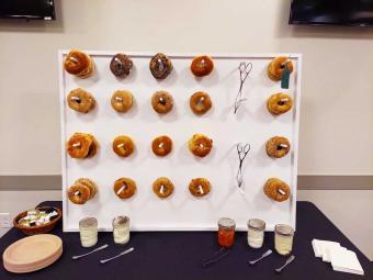 wall of donuts