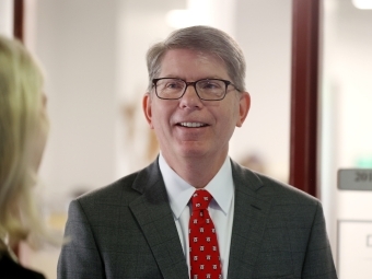 Davidson College speaking during inauguration 