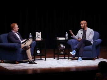 Chris Marsicano and Clint Smith onstage