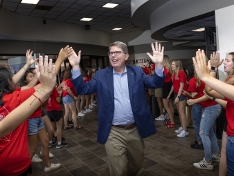 Doug Hicks in Orientation Tunnel