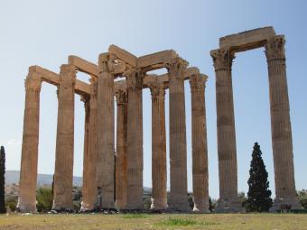 stock photo of Greek ruins