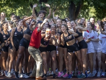 Doug Hicks at the 2022 Cake Race starting line