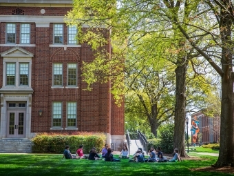 Outdoor classroom in the spring