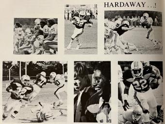 Hardaway football images in yearbook
