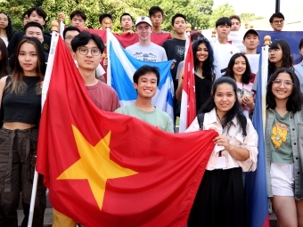 Group of international students