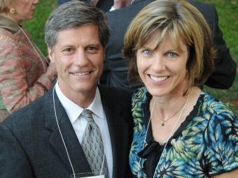 Bill Mahony and Pamela Mahony at the Board of Trustees dinner.
