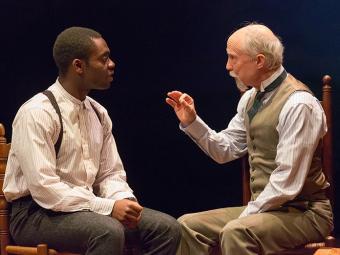 Graham Smith (right) with Josh Olumide in ‘Our Town.’