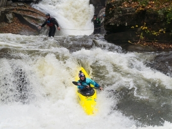 Evy Leibfarth '25 Kayaks Green River Race