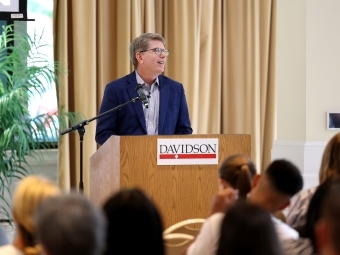 Doug Hicks at Faculty and staff Annual Meeting 2022