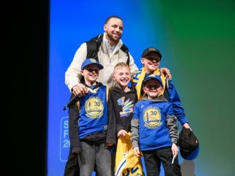 Stephen Curry at Sundance with Warriors Fans