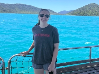Virginia Gilliland ’22 at sea
