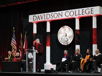 Inauguration of President Hicks -- President making his speech