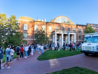 Food trucks at Campus Block Party