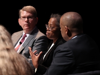 Hillary Green speaking on panel