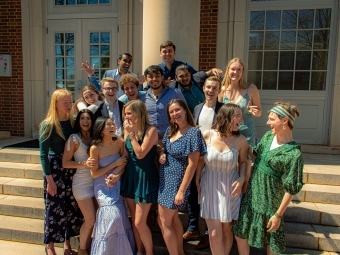 The Nuances a cappella group during Fenner’s time on campus