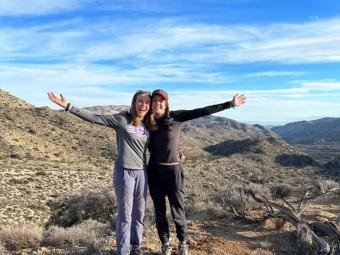 Addie and Isabel in Joshua Tree