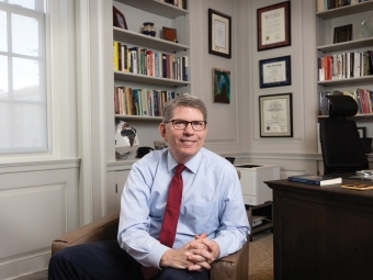 photo of Doug Hicks in his office