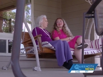 Queen City News Davidson student Breanna Suarez and community member Dee Andrian