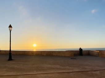 Scene from Morocco at Sunset