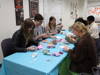 Students working in the DACE Studio