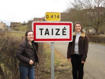 Julia Watkins and Grace Dover in Taize