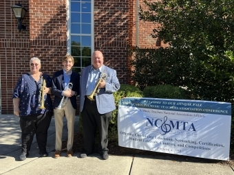 Gavin Daniel ’26 at the North Carolina Music Teachers Association’s Young Composers Contest