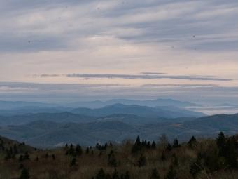 Mountain range panoramic photo taken by Davidson Outdoors trip leader
