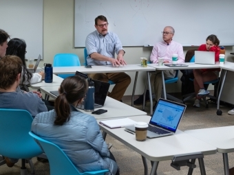 Dr. John Brooks in Dave Wessner's class