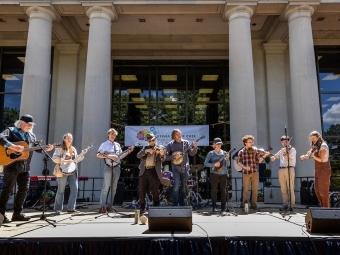 Appalachian Ensemble playing at the Verna Miller Case Symposium