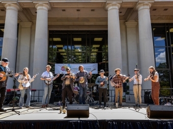 Appalachian Ensemble playing at the Verna Miller Case Symposium