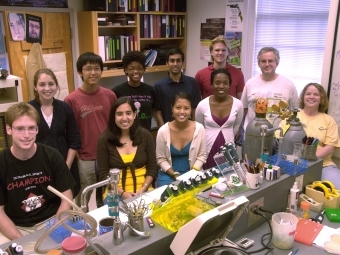 Prof. Malcolm Campbell with students