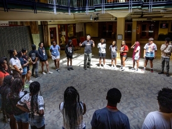 Summer Promise student orientation in the union