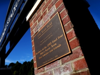 Sign of the team field given by 1992 team/families/friends