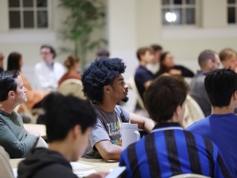 Students listening at DCI Building Democracy event