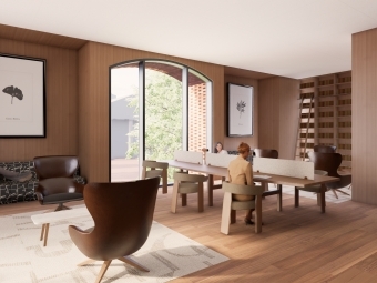 Library Renderings Silent Reading Room with study nook