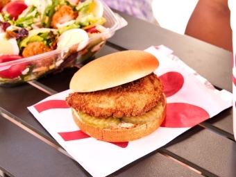 a chick-fil-a sandwich