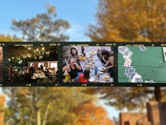 a photo strip of student images