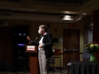 Leila Brammer DCI Speaker on stage