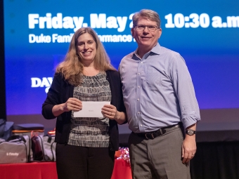 Matthews Travel Endowment award winner Meredith Mumma at the 2026 Employee Appreciation Event