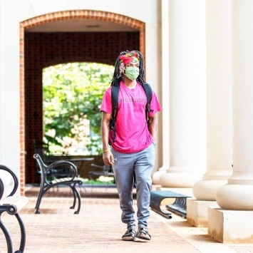 Cats Wear Masks Student on Campus