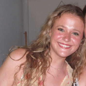 a young white woman smiling