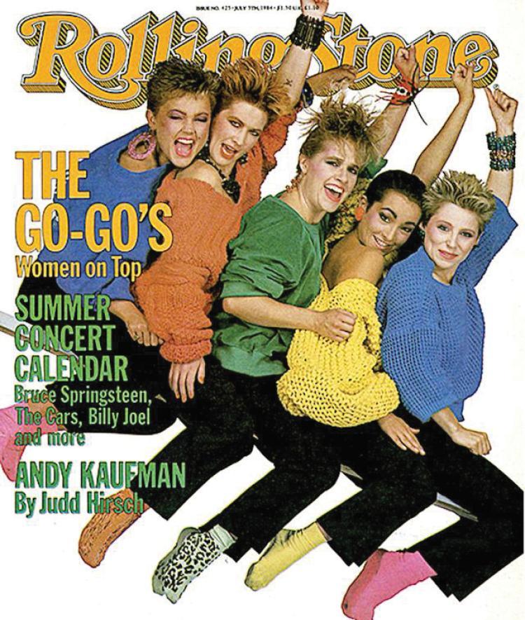 Rolling Stone cover featuring The Go-Gos