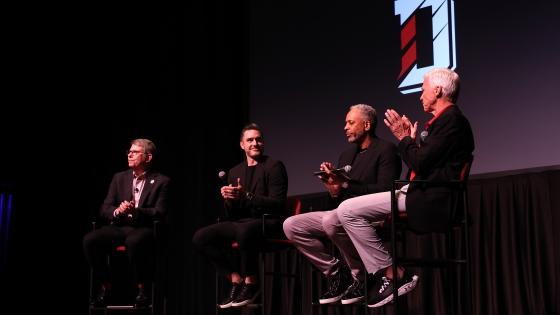 Panel of speakers at Curry Underrated Premiere